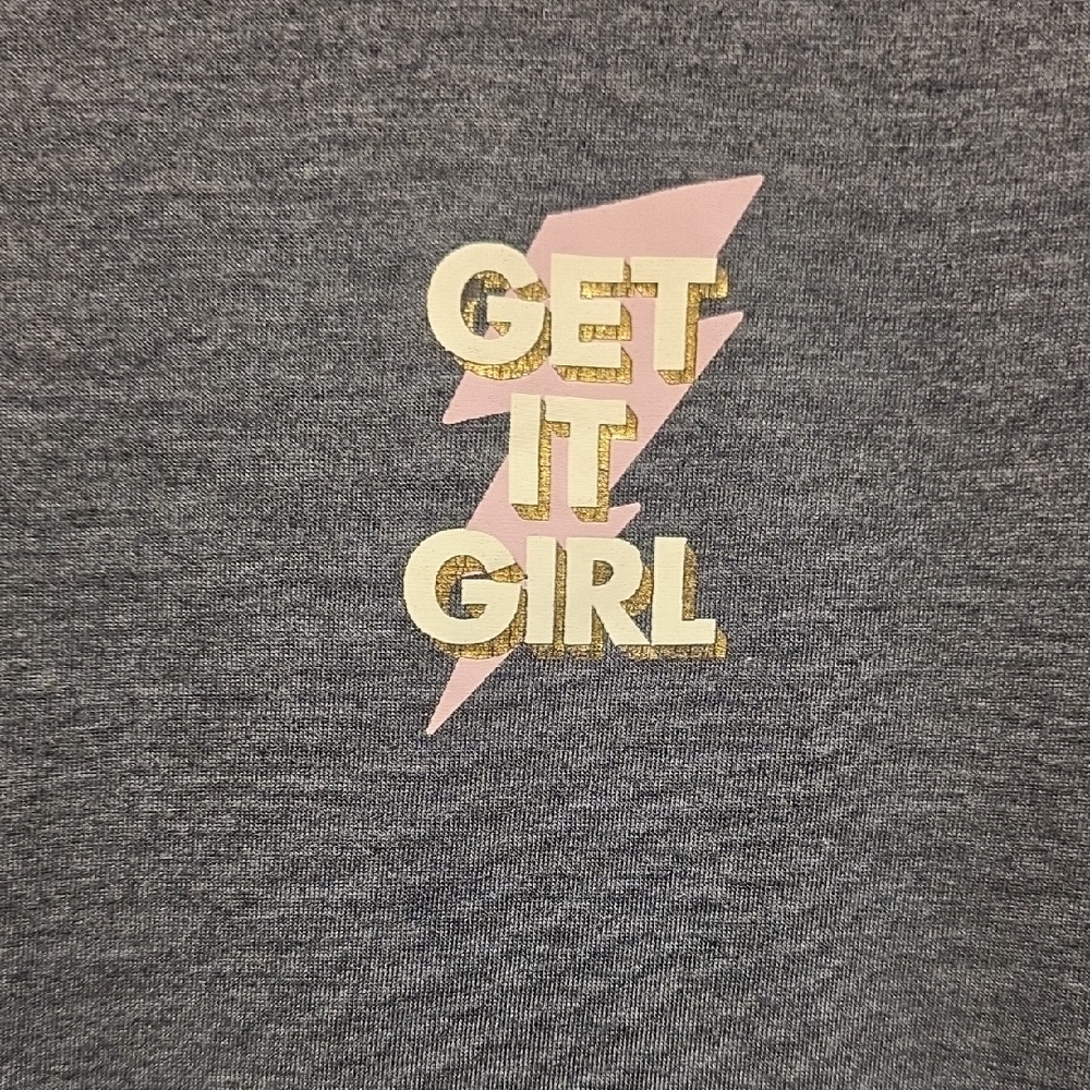 (J49) Old Navy Active Heather Gray Tee Sz L - Picture 2 of 4